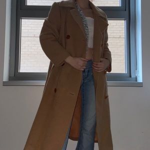 Long real camel hair coat!